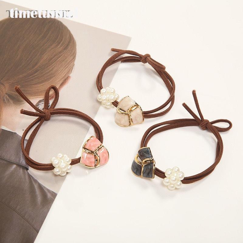 Hàng Mới Về Băng Đô Cao Su Co Giãn Đính Ngọc Trai Thời Trang Hàn Quốc timetunnel