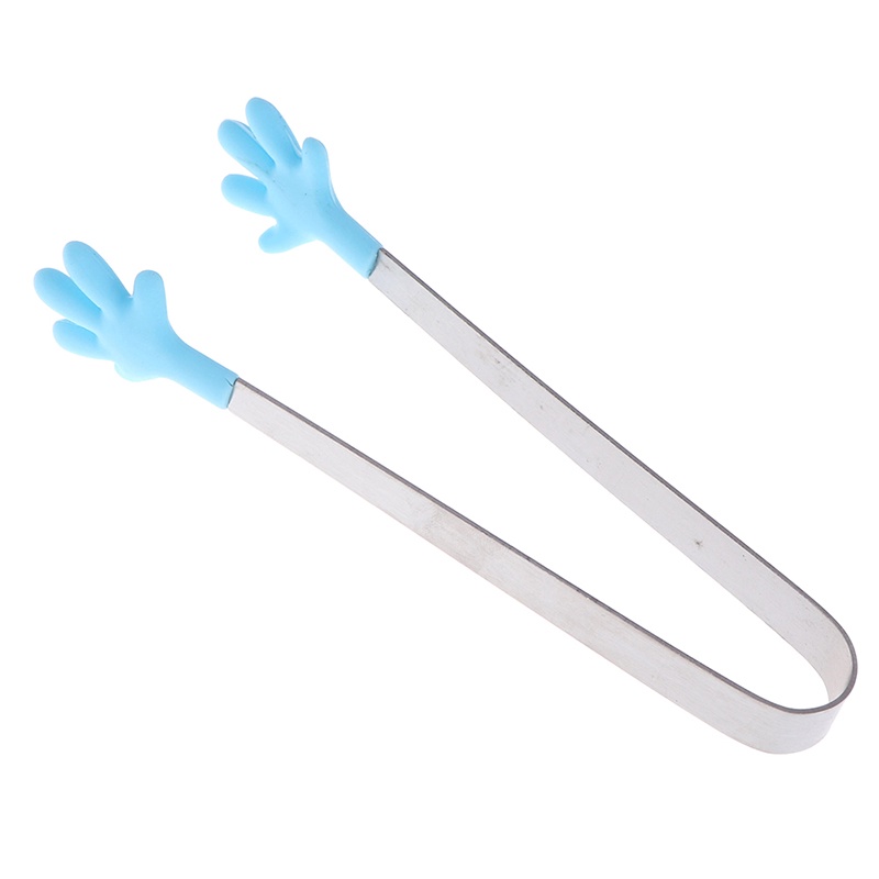 1 Kẹp Gắp Thức Ăn Bằng Thép Không Gỉ Và Silicon Tiện Lợi