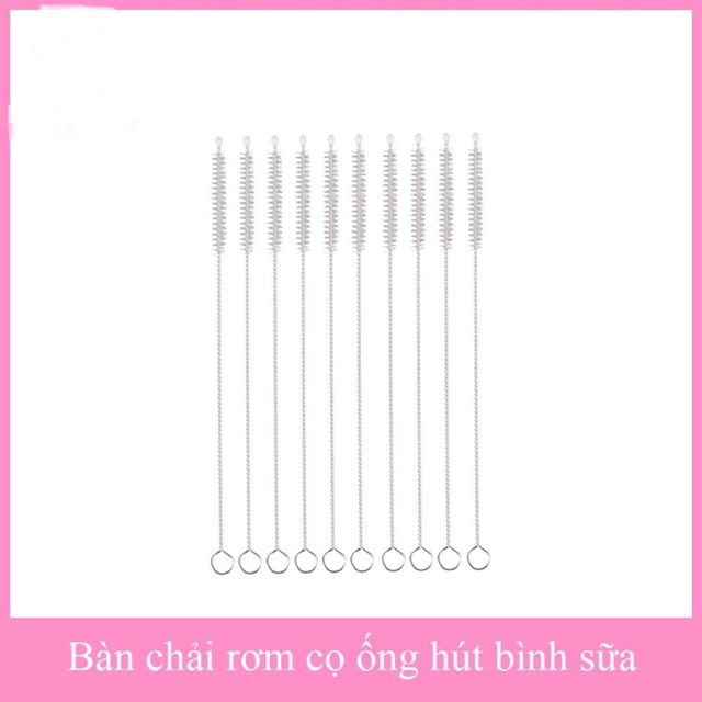Bàn chải cọ ống hút bình sữa,ống hút bình nước