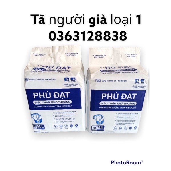Tã Bỉm Dán người Già (HÀNG LOẠI 1) 50 miếng tã người già Phú Đạt 40-75kg