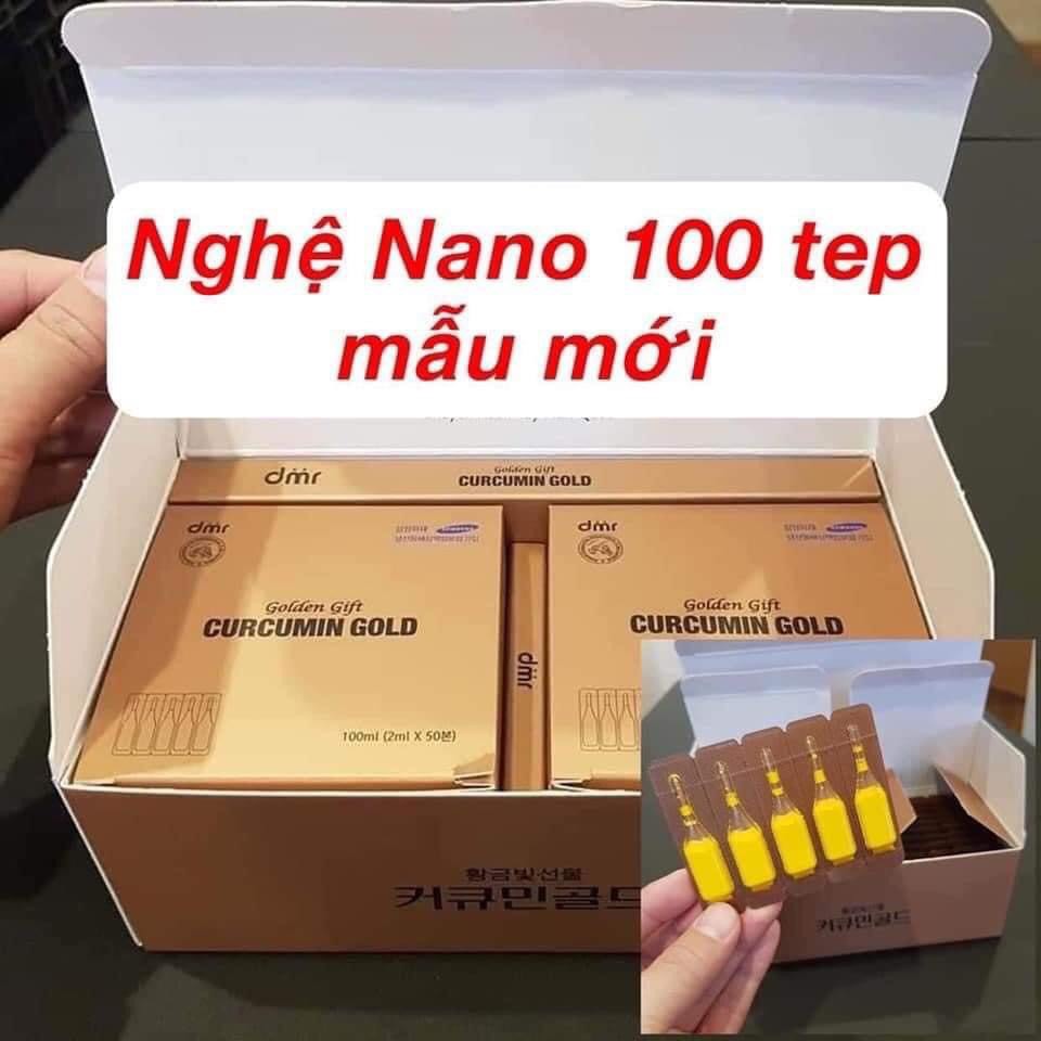 Tinh Nghệ Nano Curcumin Gold Hàn Quốc, Đẹp Da, Mờ Nám, Tăng Cường Sức Khỏe, Mẫu Mới Hộp/100tep [ Auth ]