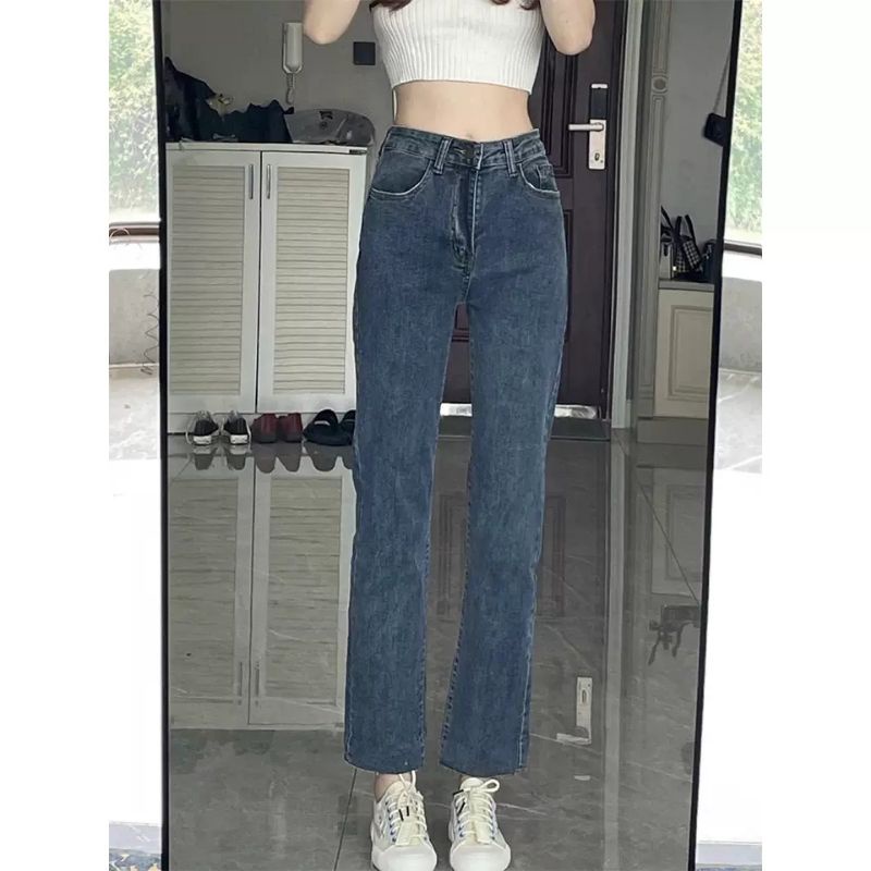 Quần jeans ống đứng cắt gấu hàng chuẩn Quảng Châu giá tốt