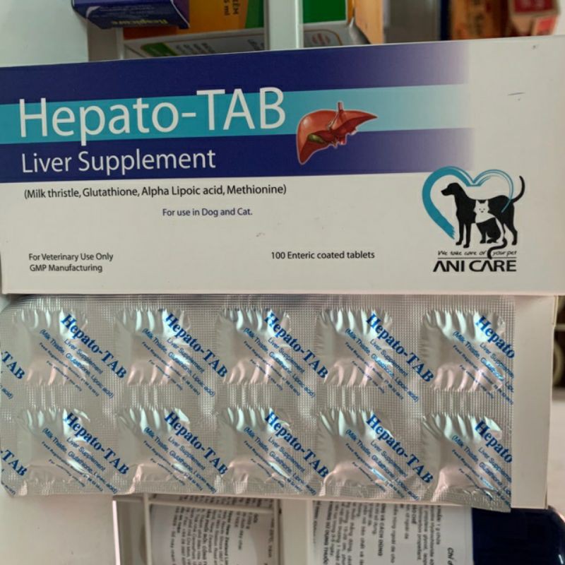 Hepato -TAB - 1viên giải độc gan cho chó mèo