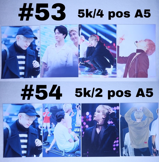 (Có sẵn) Sale poster A5 Jimin BTS 3