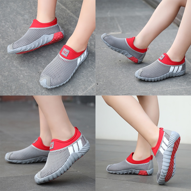Giày Thể Thao Mùa Hè Phối Lưới Thoáng Khí Thời Trang Cho Bé Trai Cỡ 28-40