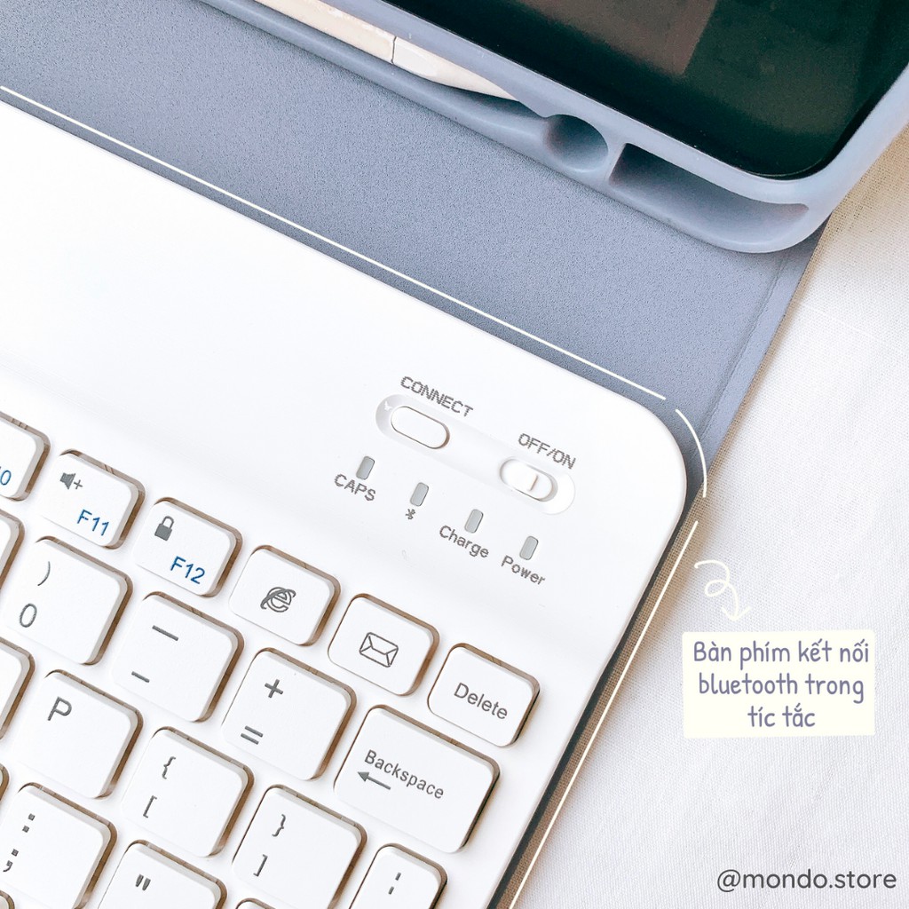Bao Da iPad Cao Cấp Kèm Bàn Phím Bluetooth Chính Hãng