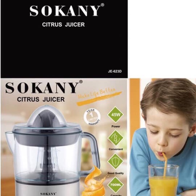 Máy Vắt Cam Cắm Điện Sokany