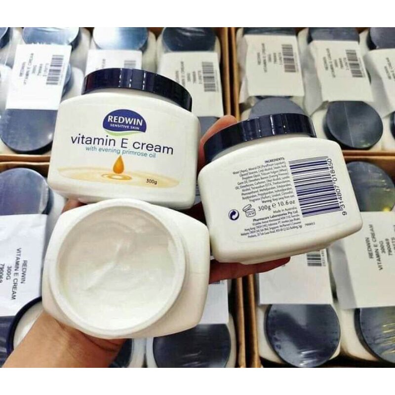 Kem dưỡng Vitamin E Redwin Úc hộp 300g
