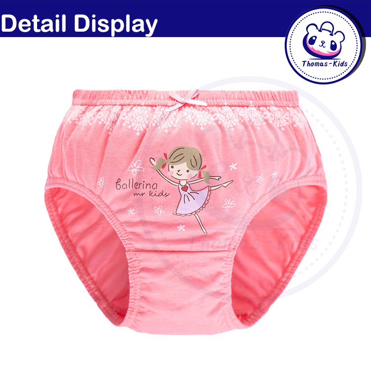 Quần lót Cotton thoáng khí cho bé gái 3-12 tuổi B146