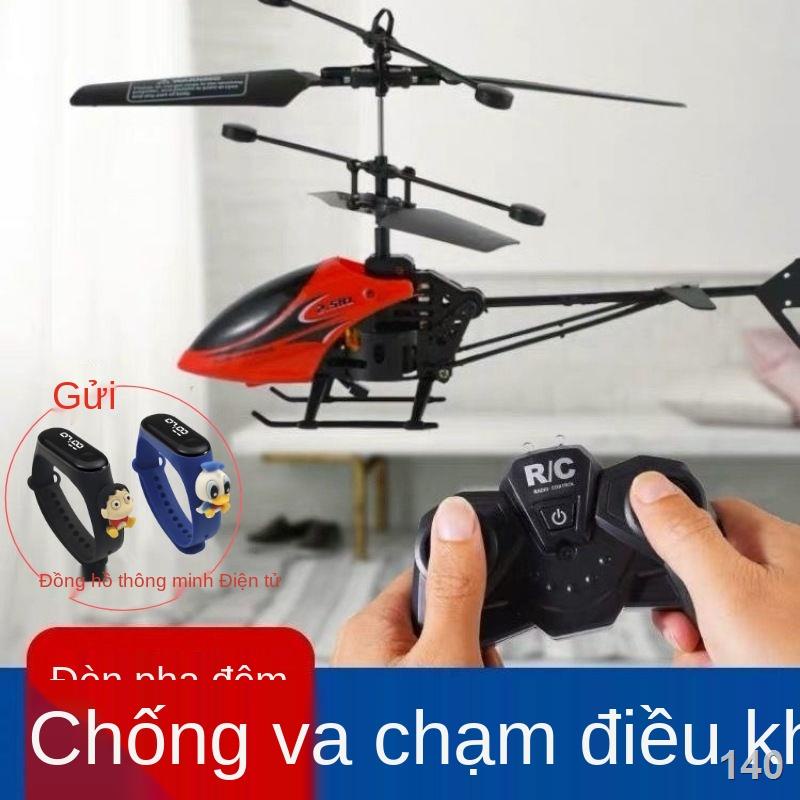 SMáy bay điều khiển từ xa mô hình máy bay trực thăng có thể sạc lại máy bay không người lái chống rơi đồ chơi trẻ em món