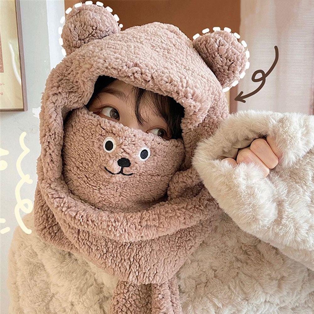 Mũ Beanie Đính Lông Nhân Tạo 1 Thời Trang