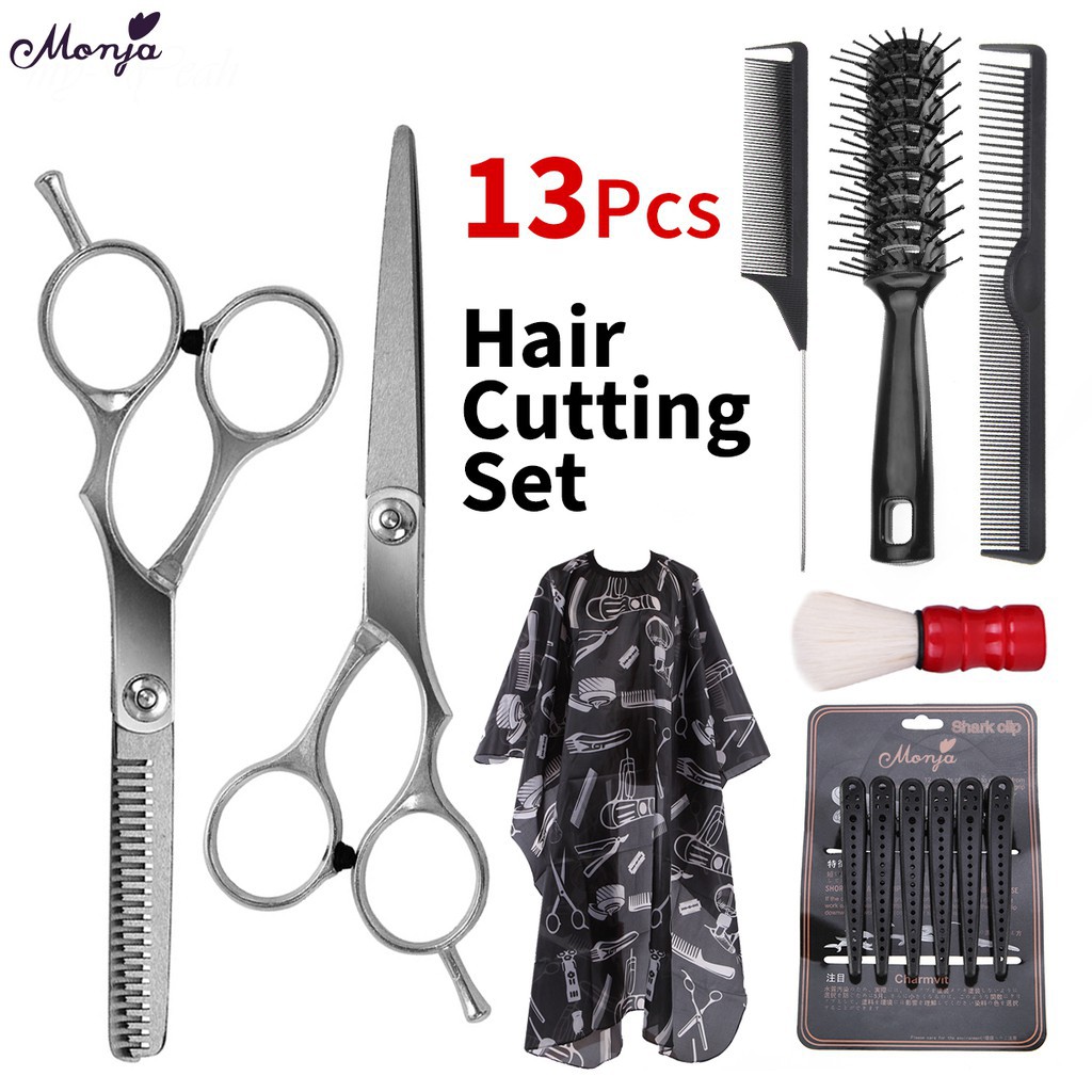 [Hàng mới về] Set 13 dụng cụ cắt tóc dành cho thợ chuyên nghiệp