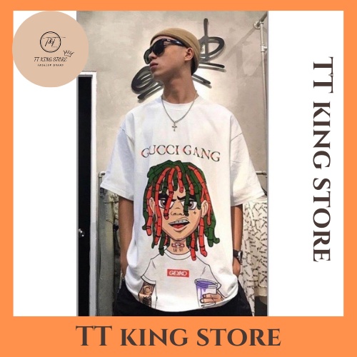 Áo Phông Freesize Nam Nữ GU.CC..I GA NG | Áo Thun Dáng Rộng TTKing Shop