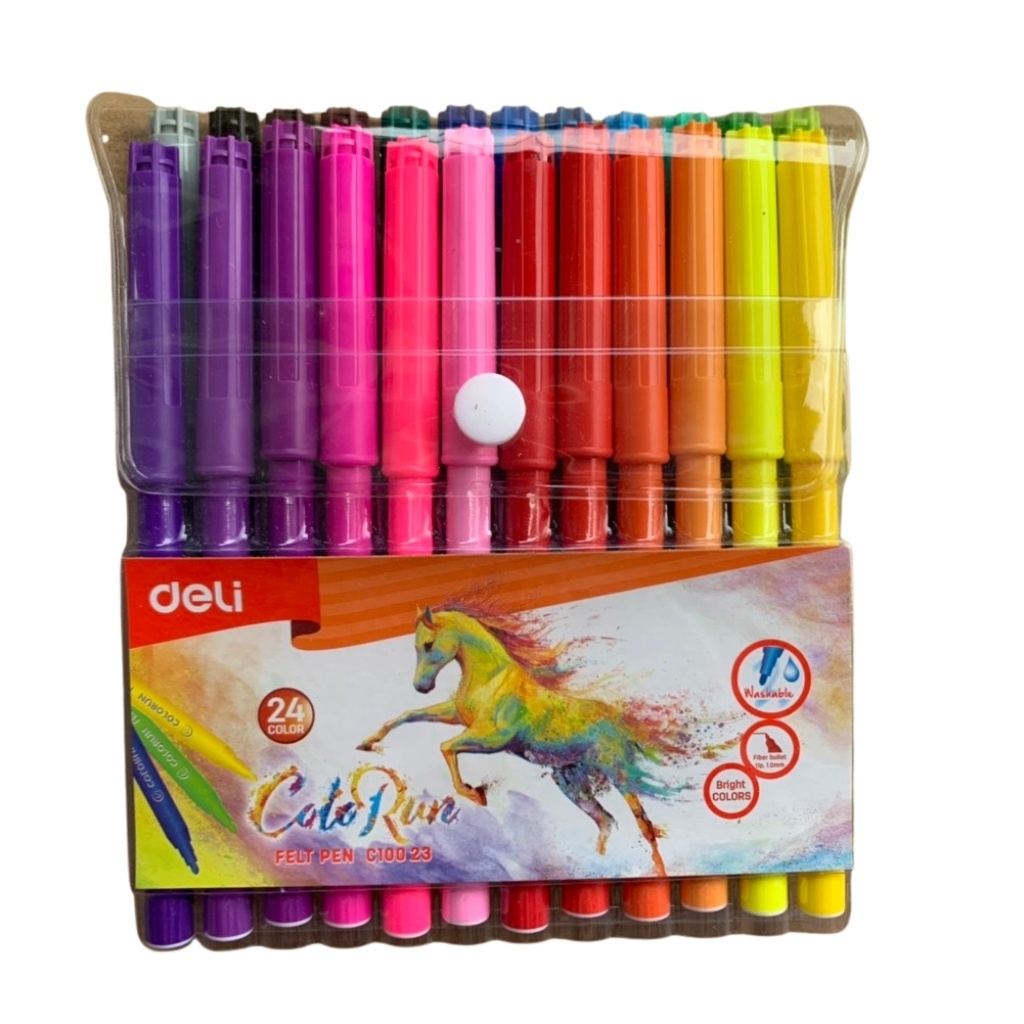 Bút Lông Màu Deli C10013, 1.0mm, 12 màu - 18 màu - 24 màu