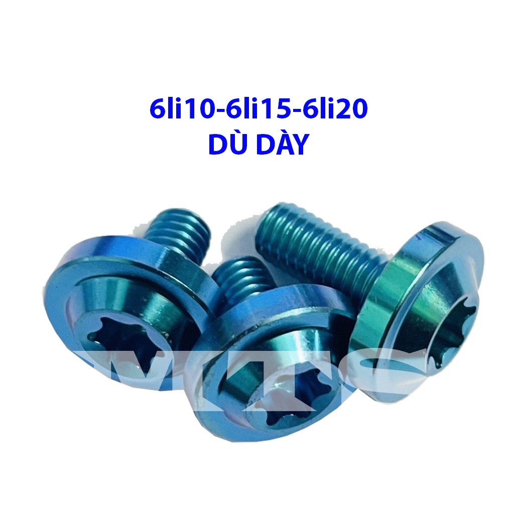 ỐC TITAN GR5 6li10,6li15,6li20 DÙ TO DÀY-PHS