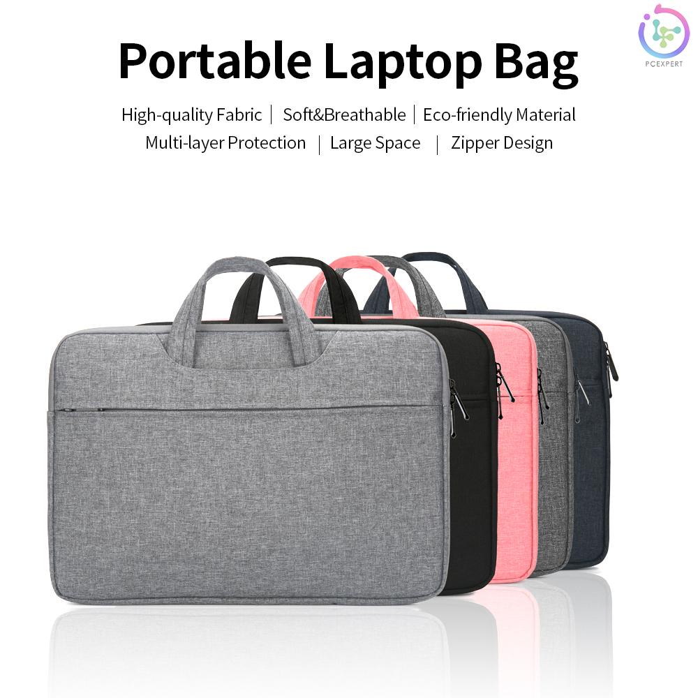 Multifunctional Laptop Bag 13.3 inch Laptop Case Waterproof Nylon Laptop Bag Briefcase Leisure Business Handbag Pink
