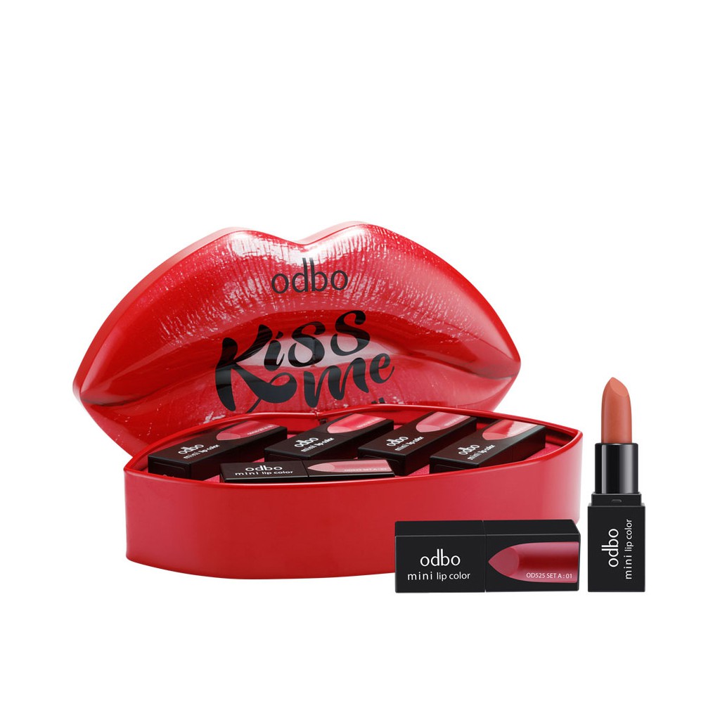 Set Son Odbo Kiss Me Again Mini Lipstick OD525