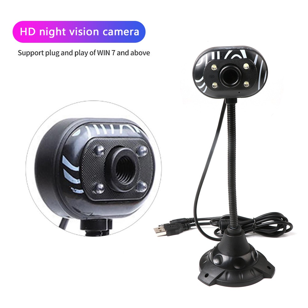 Webcam HW HD 480p kèm micro cho máy tính để bàn/Laptop | BigBuy360 - bigbuy360.vn