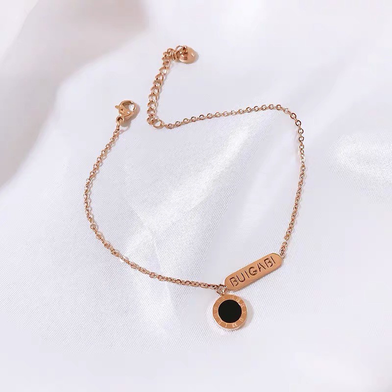 Lắc chân bằng thép titan phong cách Hàn Quốc thời trang chống nước/chống dị ứng hình số la mã/cáo/đồng xu nhỏ/cá nhỏ