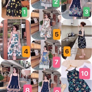 Váy 2 dây lanh bảng màu 17 lanh thái đẹp chuẩn l1