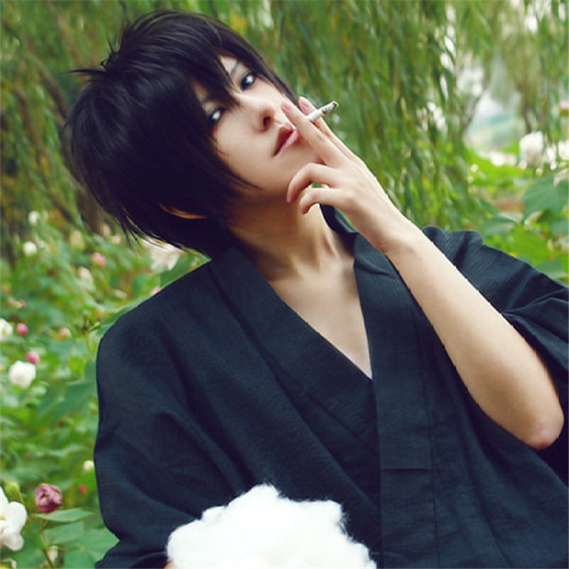 Bộ Tóc Giả cosplay Hai Chiều Bằng Lông Tơ Tự Nhiên Cho Nam Ốp
