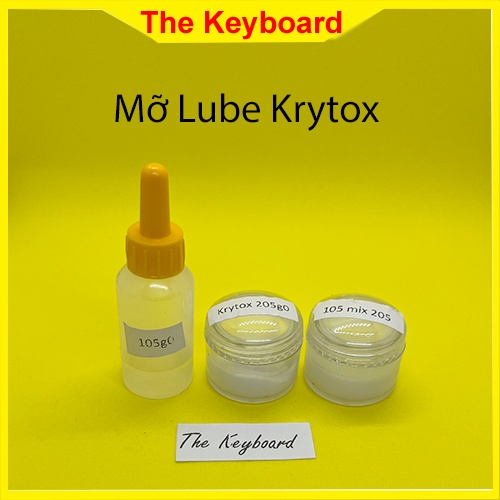Mỡ lube switch Krytox 205G0; 105g0; 205mix 105. XHT - BDZ , 205G2  Giá tốt. Dầu làm mượt switch bàn phím cơ. Mỡ lube scơ