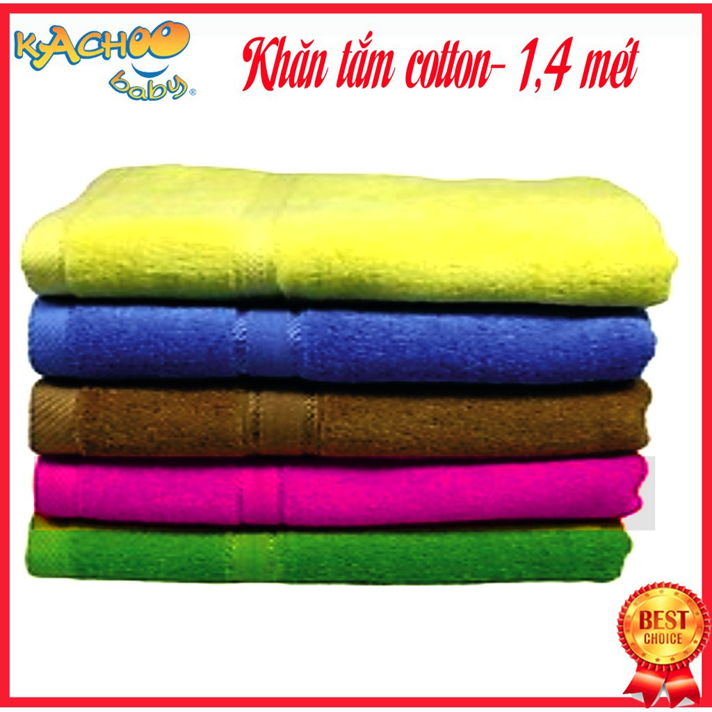 Khăn tắm cotton cao cấp Kachoobaby 70 x 140cm