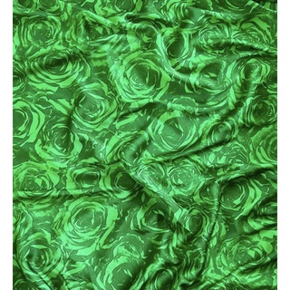 Vải lụa satin hoa hồng