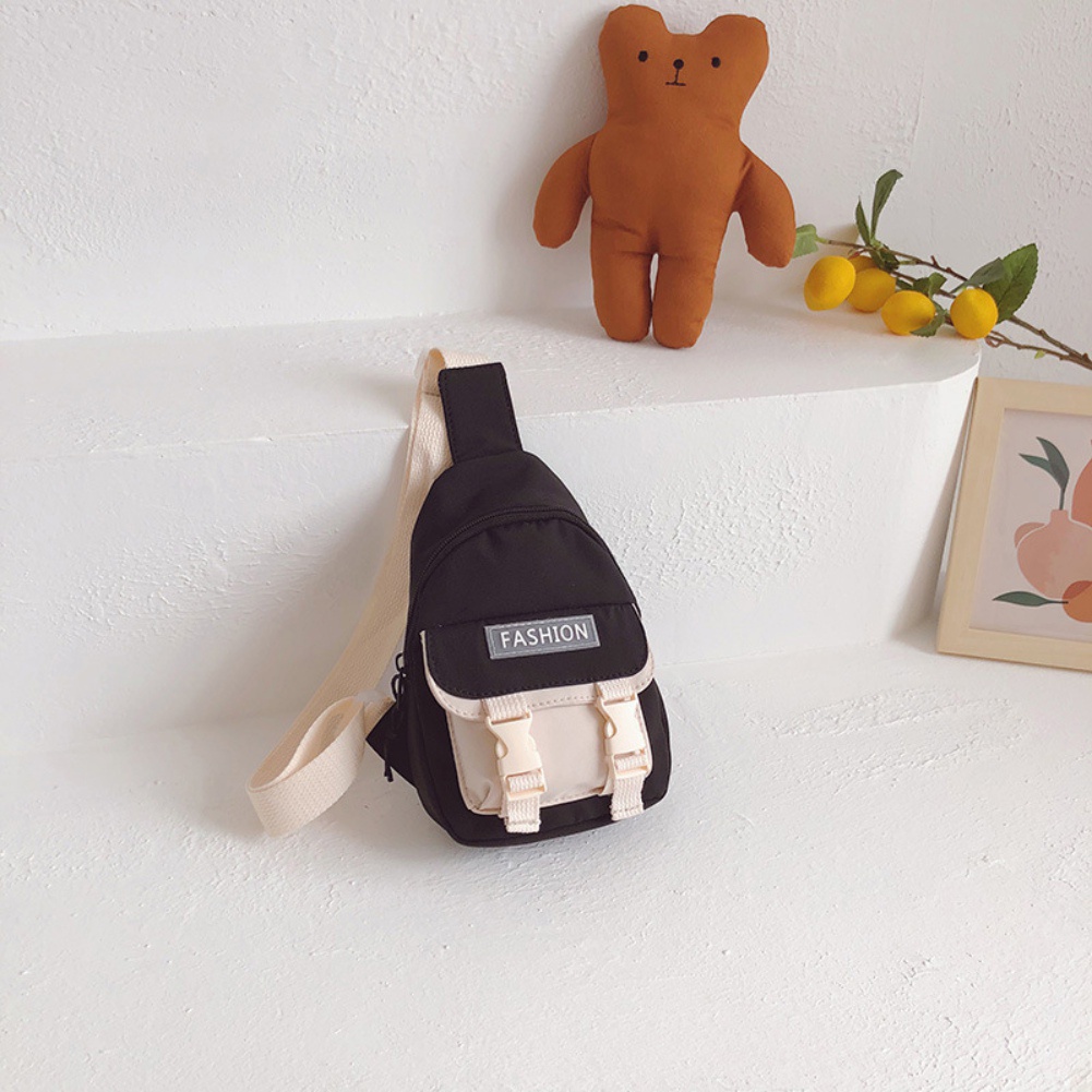 Se7en Túi Đeo Vai Vải Canvas Họa Tiết Hoạt Hình Hàn Quốc Cho Bé Gái