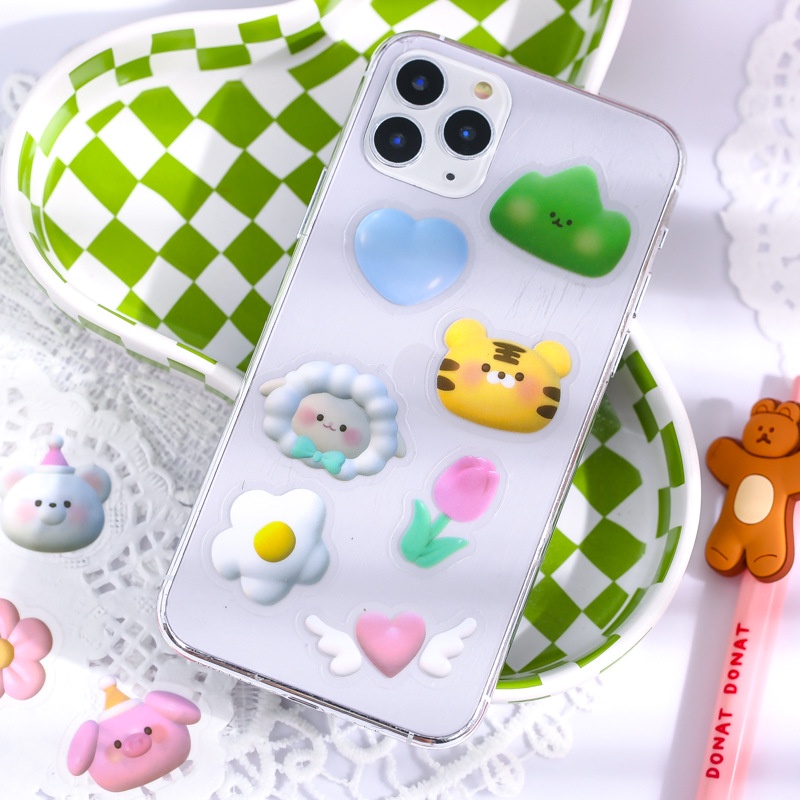 Set 40 Sticker Hình Hoa Dán Trang Trí Sổ Tay