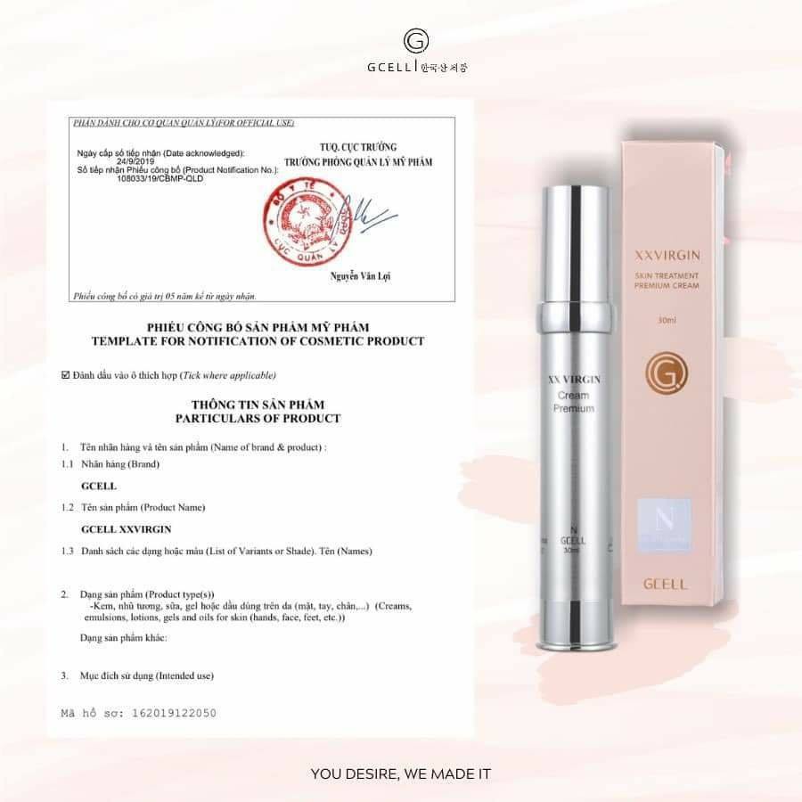 Kem Hồng Nhũ Hoa N XXVIRGIN Gcell Lọ 5ml | BigBuy360 - bigbuy360.vn