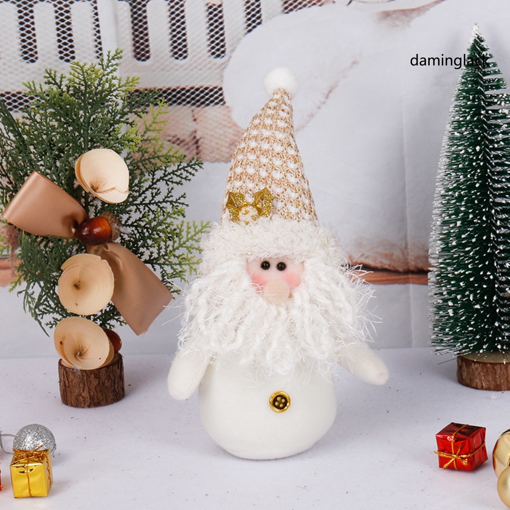 Búp bê vải hình ông già noel/người tuyết dễ thương trang trí nhà cửa dịp giáng sinh