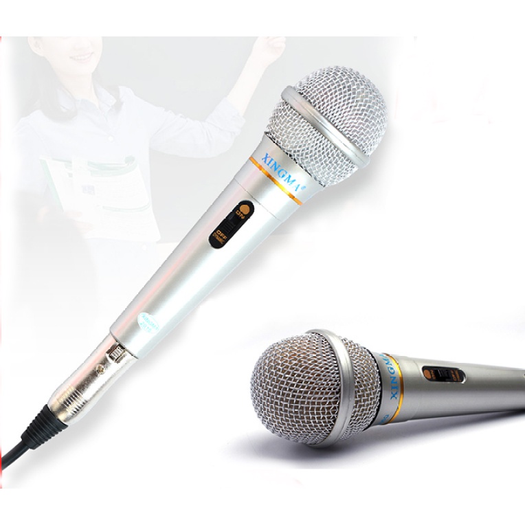 Mic hát karaoke CHỐNG HÚ, Micro Karaoke XINGMA AK-319 lọc âm cực tốt - Giá siêu rẻ - Bảo hành uy tín