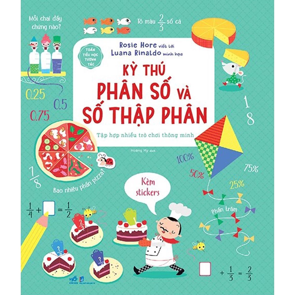 Sách - Toán Tiểu Học Tương Tác - Kỳ Thú Phân Số Và Số Thập Phân