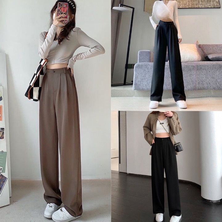 Quần Ống Rộng Cao Cấp Culottes Chất Ruby Chính Hãng Xuất Hàn Cao Cấp Lên Dáng Xinh MA288