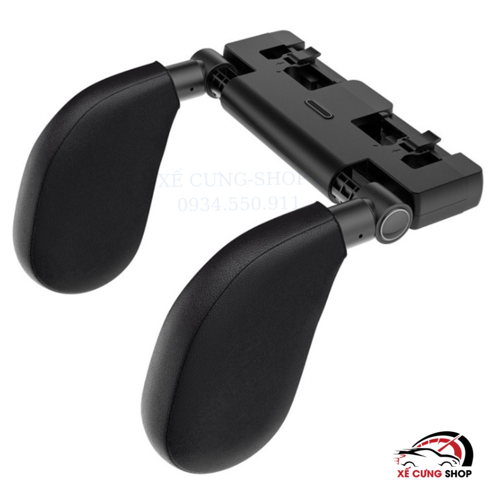 Gối tựa đầu chống mỏi cổ khi ngủ trên xe ô tô- kèm giá đỡ điện thoại