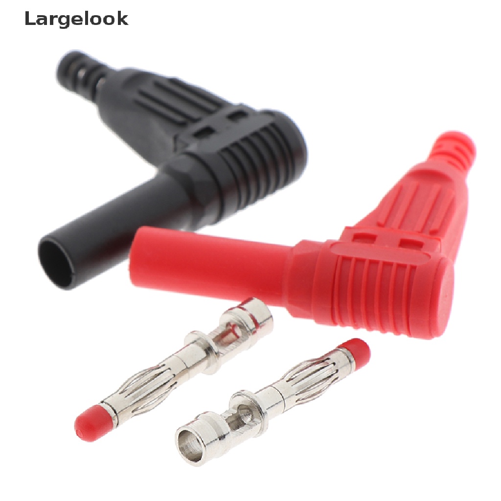 Bộ 2 Phích Cắm Bắp Chuối 4mm Màu Đỏ +