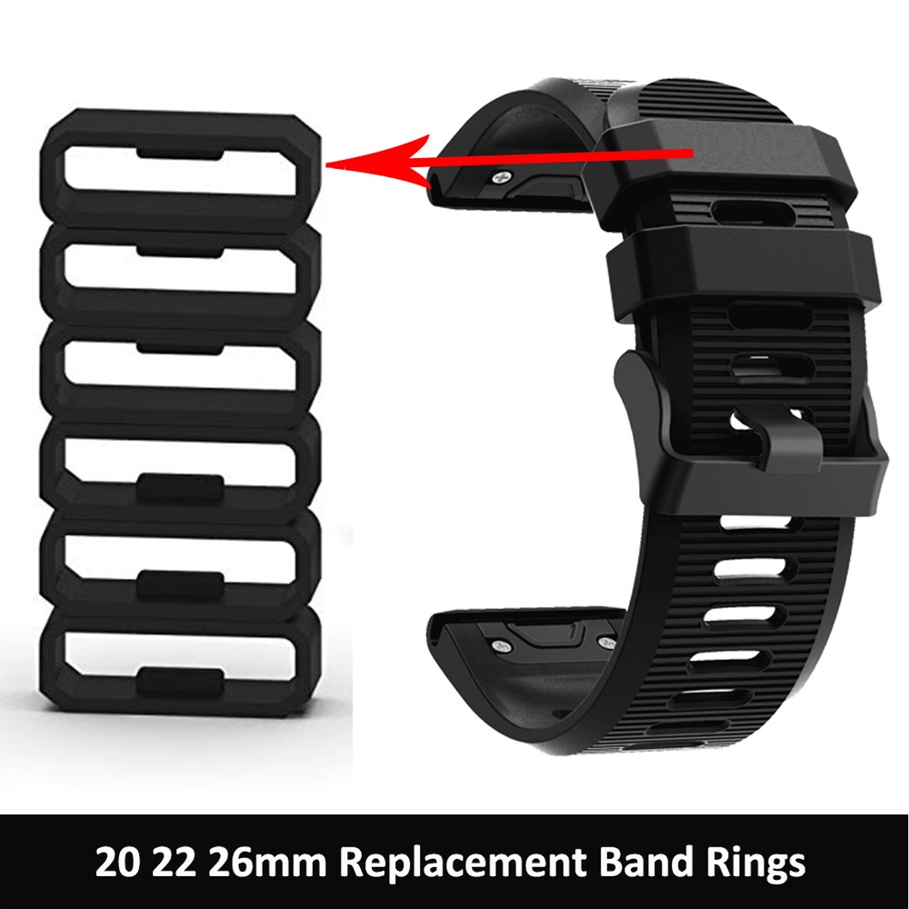 Dây Đeo Thay Thế Bằng Silicon 20mm 22mm 26mm Cho Đồng Hồ Garmin Vivomove Hr / Garmin Fenix