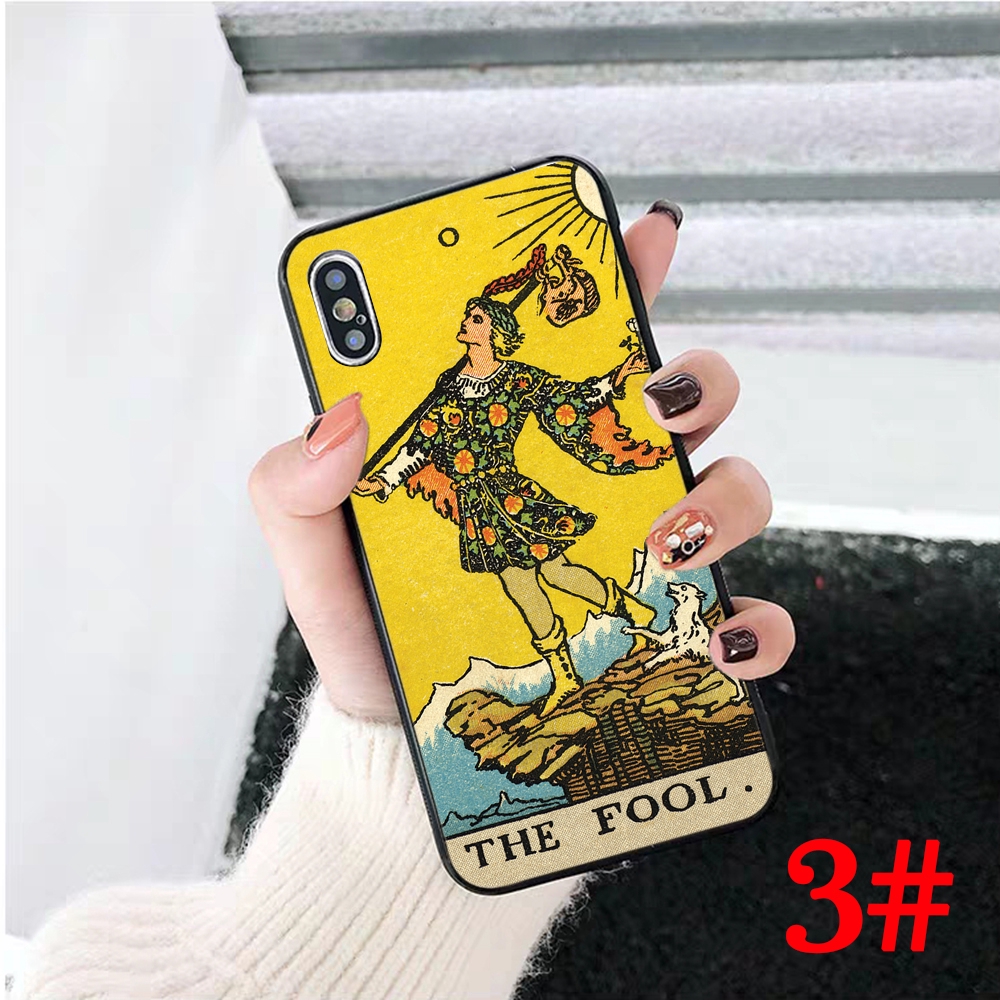 Ốp Điện Thoại Tpu Mềm Họa Tiết Lá Bài Tarot Divination Cho Iphone X Xs Max Xr 7 8 Plus 6 6s 5 5s Se