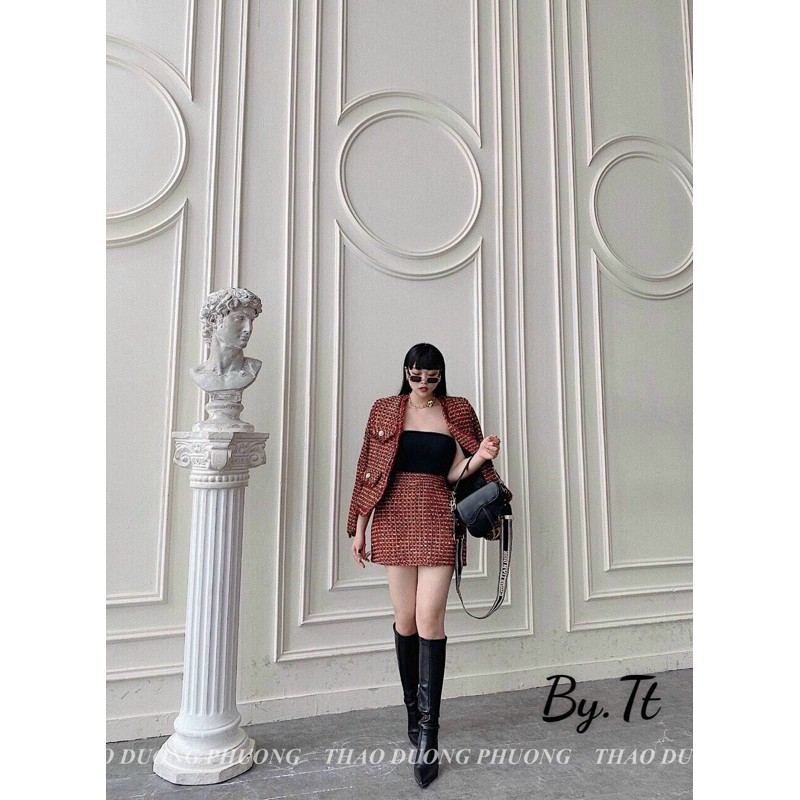 Sét Dạ Sweet Đỏ Cao Cấp