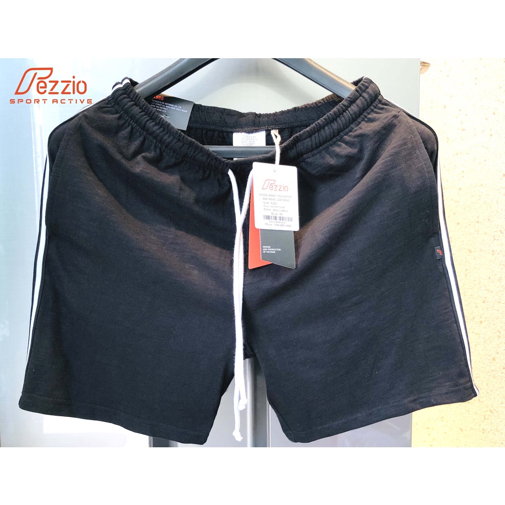 Quần short thể thao nam ,  quần mặc nhà nam, quần đùi thun nam có túi  cotton  , quần tập gym nam Fezzio chính hãng