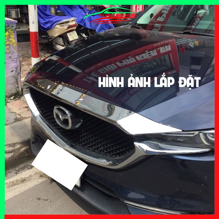Ốp trang trí mặt ca lăng, viền mí capo CX5 CX-5 2018-2022