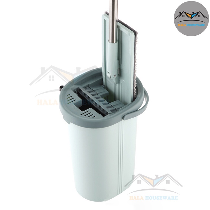 Bộ Lau Nhà Thông Minh 360 độ - Cây lau nhà cao cấp làm từ inox tự vắt tiện lợi