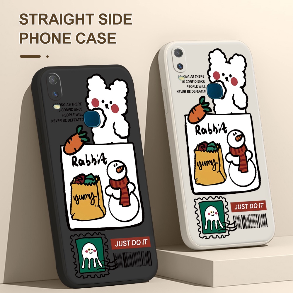 Ốp Điện Thoại TPU Hình Thỏ Cho VIVO Y12 / 11 2019 / 91C / 15 / 17 / 51 / 51A 2020 / 53S / 71 / 83 / 91 / 95 / 93 / 1S Z1 X50 X60 X7