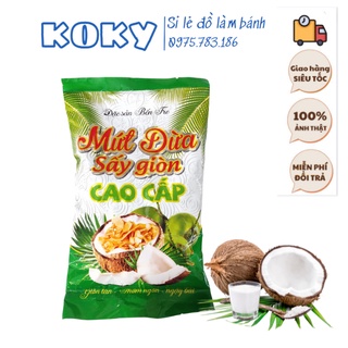 Mứt dừa sấy giòn bến tre - 200gr hiệu mạnh trường
