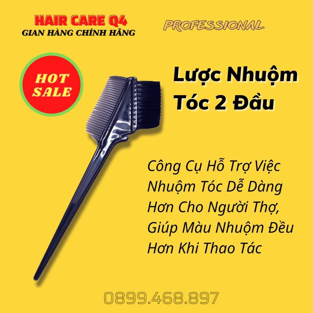 Lược nhuộm tóc đầu chổi mịn - Hair Care Q4