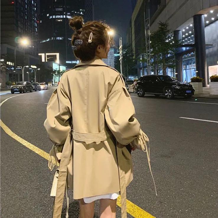 Áo Khoác Gió Dáng Rộng Thiết Kế Mới Năng Động Thời Trang Dành Cho Nữ