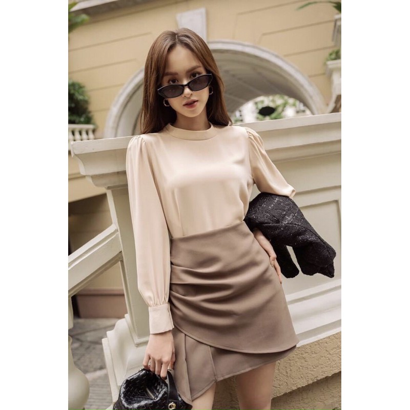 CHÂN VÁY VẠT CHÉO CHE BỤNG STYLE NỮ | BigBuy360 - bigbuy360.vn
