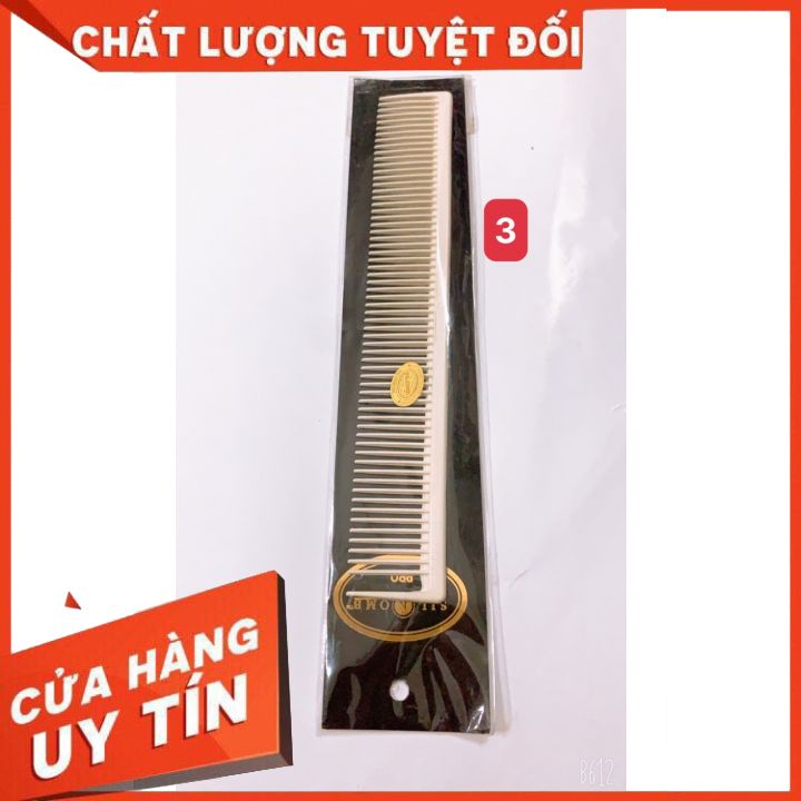 LƯỢC CẮT TÓC NAM NỮ màu trắng -chống nhiệt- dùng cắt tóc -chải tóc bới tóc không làm đau đầu-