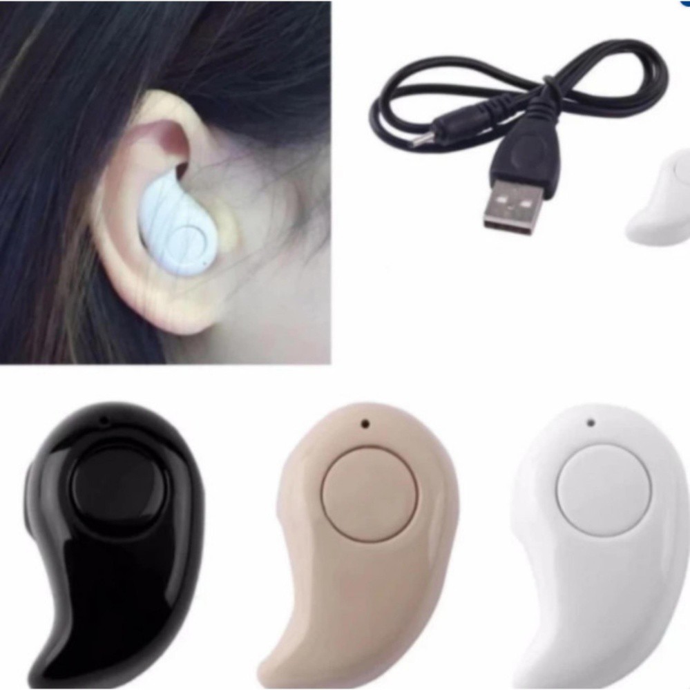 Tai nghe Hạt đậu kết nối Bluetooth nhỏ gọn giao mầu tùy ý